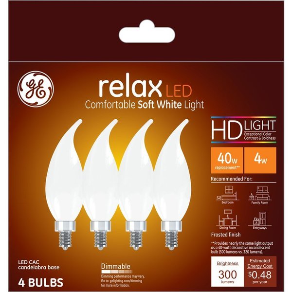 Current Ge 4Pk 4W Sw Rel Bulb 36985